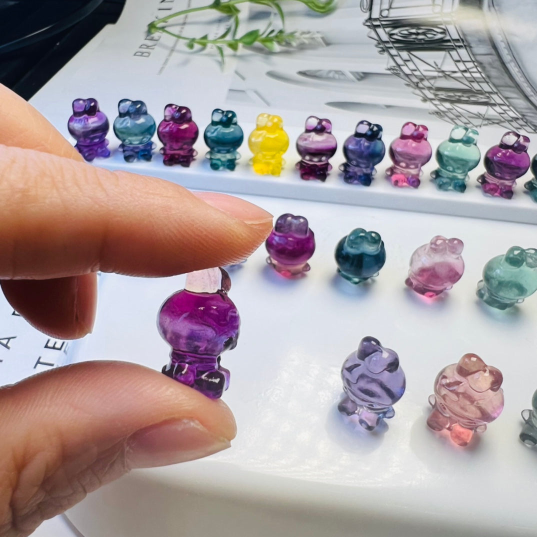 Mini Fluorite Sanrio Melody Carving crystal carving