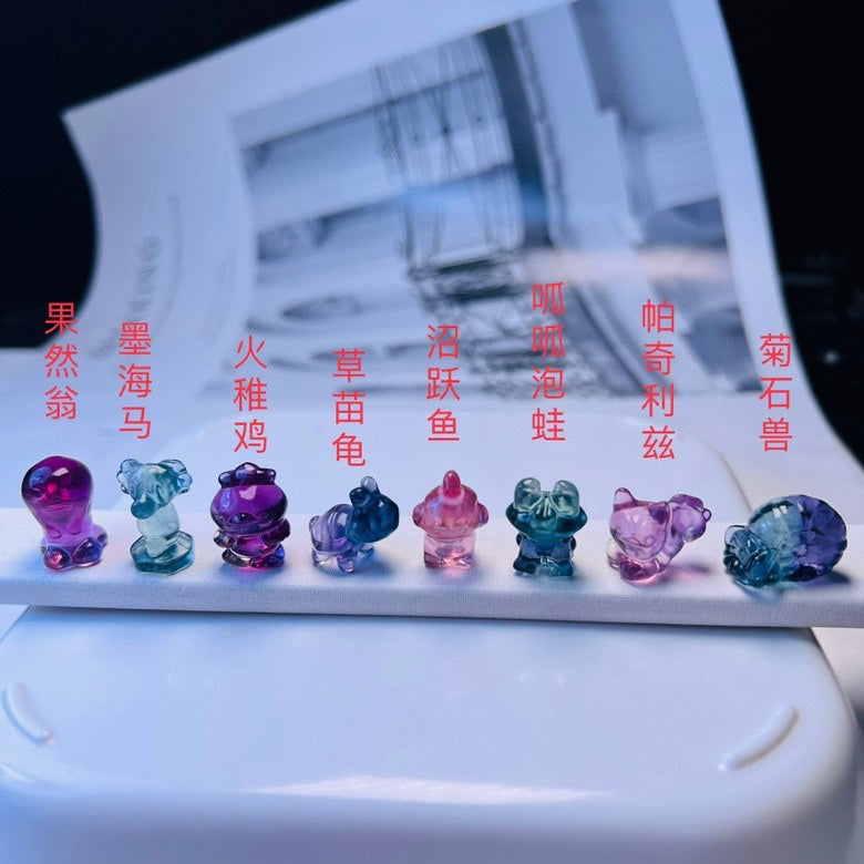 Mini Fluorite Pokémon Carving crystal carving