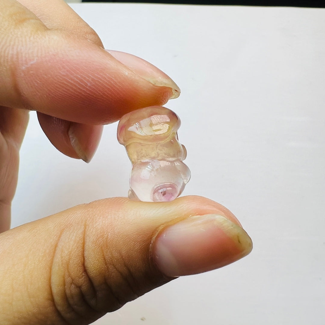 Mini Fluorite McDull Carving crystal carving