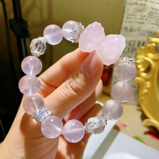 High-quality Natural Rose Quartz Bracelet bracelet Original Design Bracelet