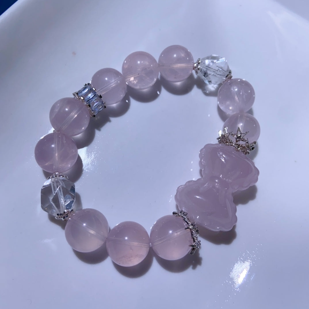 High-quality Natural Rose Quartz Bracelet bracelet Original Design Bracelet