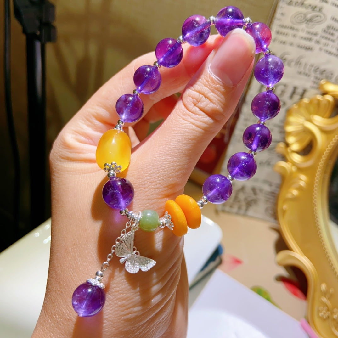 High-quality Natural Amethyst Bracelet bracelet Original Design Bracelet