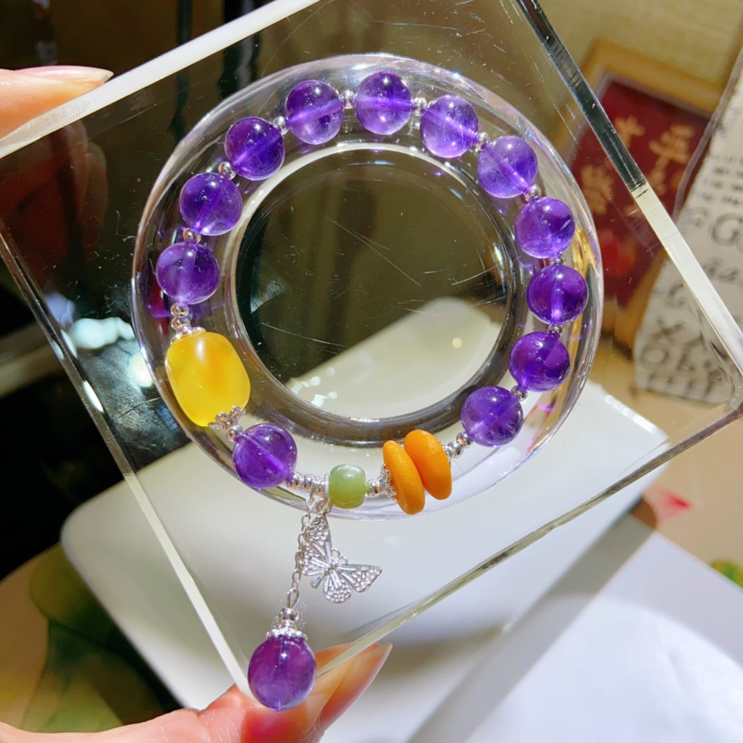 High-quality Natural Amethyst Bracelet bracelet Original Design Bracelet