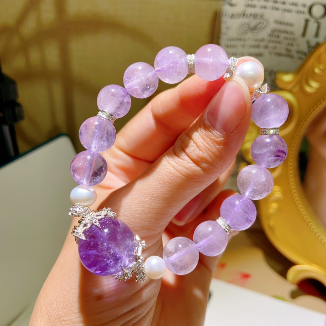 High-quality Natural Lavender Amethyst Bracelet Original Design Bracelet