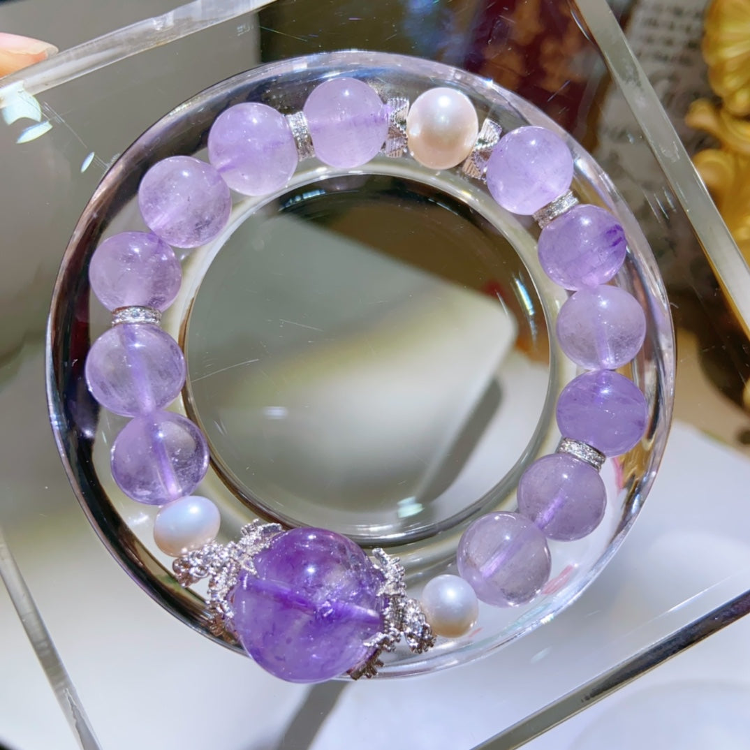 High-quality Natural Lavender Amethyst Bracelet Original Design Bracelet