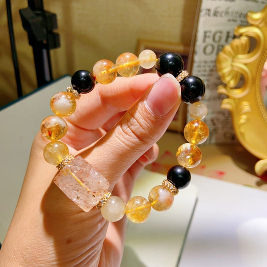 High-quality Natural Yellow Citrine Bracelet Original Design Bracelet