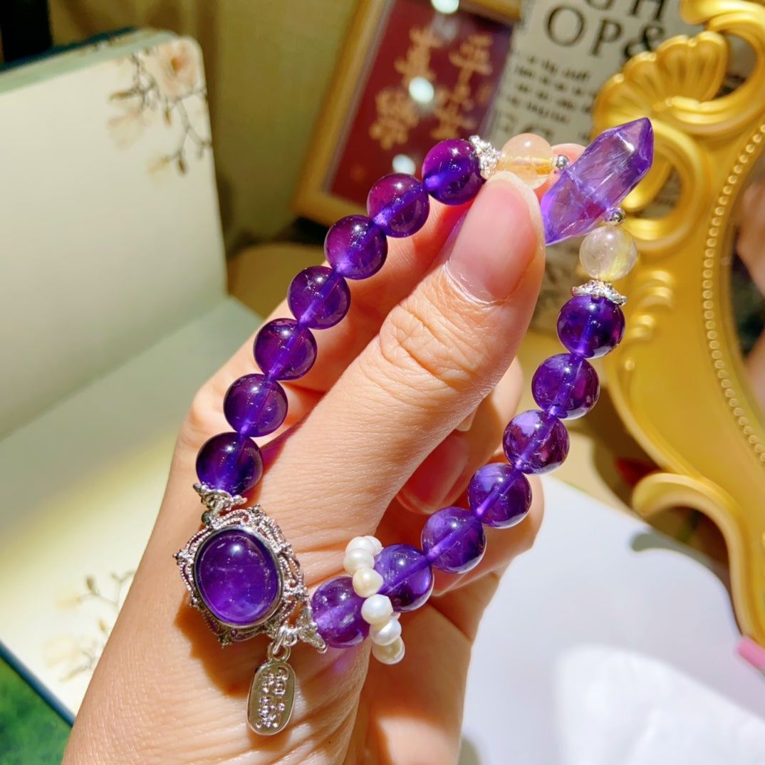 High-quality Natural Amethyst Bracelet Original Design Bracelet