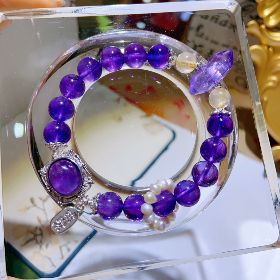 High-quality Natural Amethyst Bracelet Original Design Bracelet