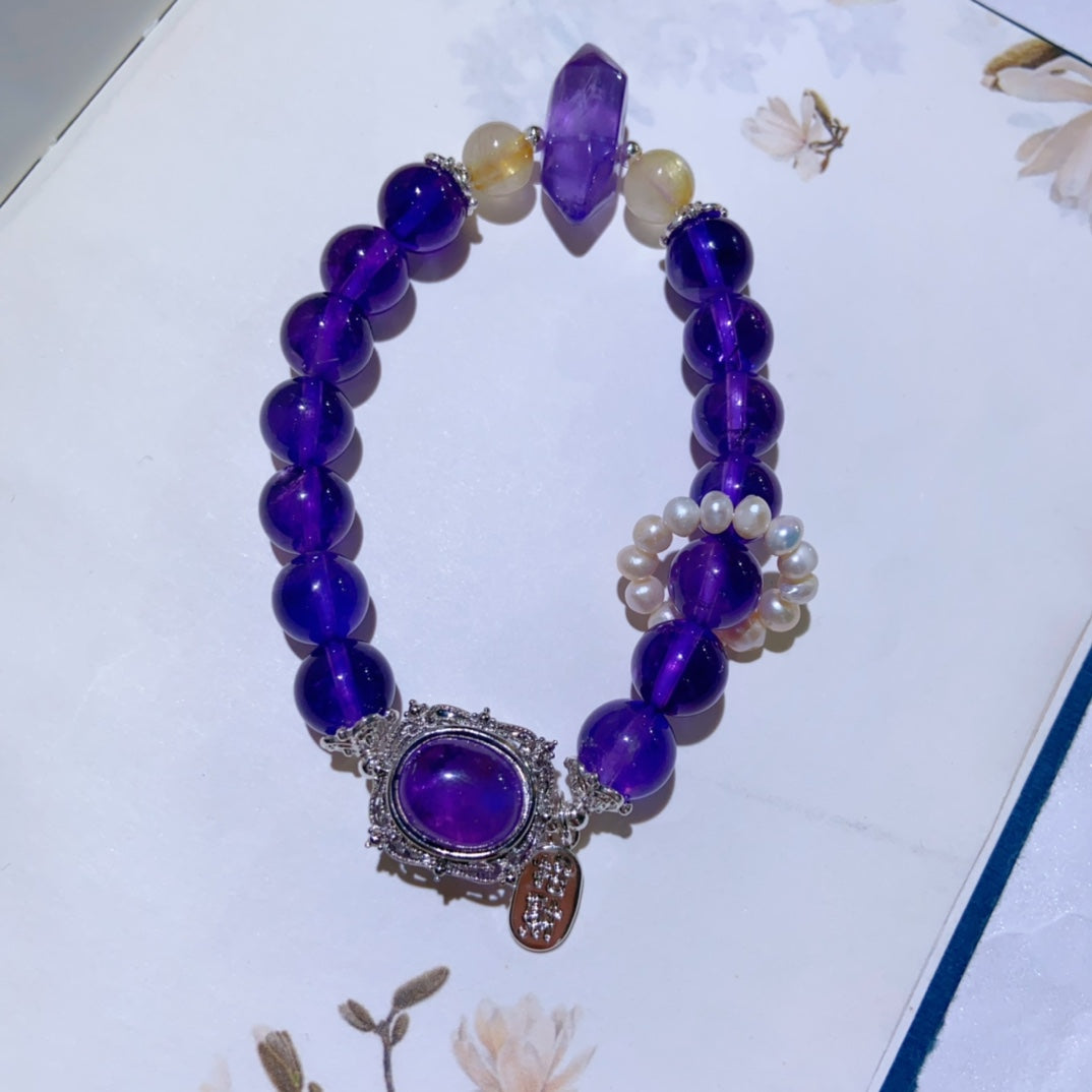 High-quality Natural Amethyst Bracelet Original Design Bracelet