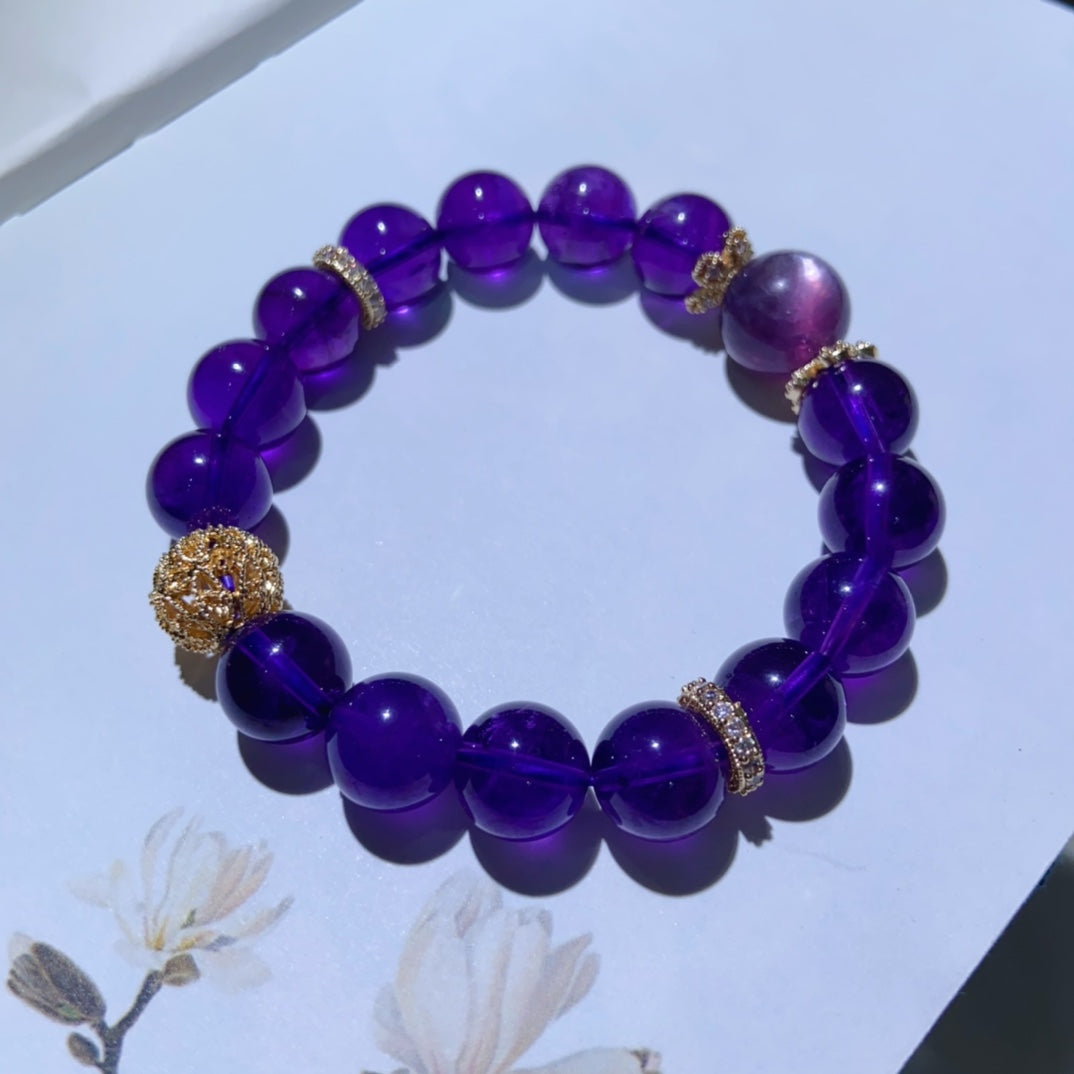 High-quality Natural Amethyst bracelet Original Design Bracelet