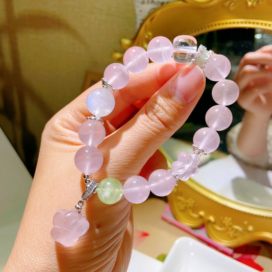 High-quality Natural Rose Quartz bracelet Original Design Bracelet