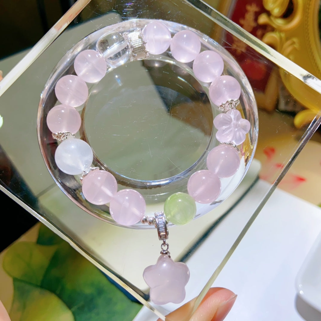 High-quality Natural Rose Quartz bracelet Original Design Bracelet